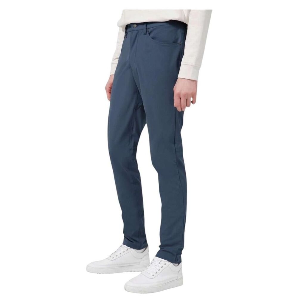 Lululemon ABC Slim-Fit Pant 34" *Warpstreme in Iron Blue